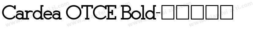 Cardea OTCE Bold字体转换